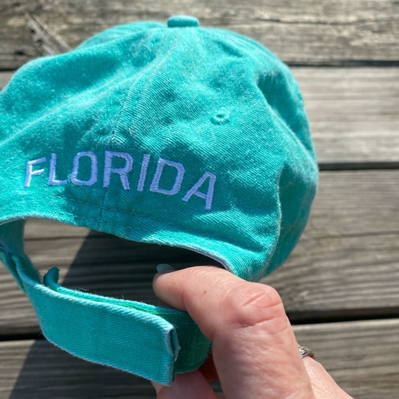 Panama City Beach FL mint green cotton hat sports cap - Picture 10 of 13